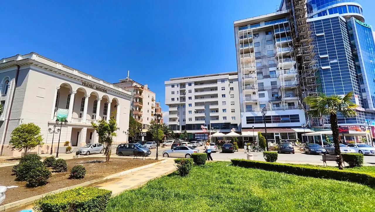 Appartamento Aria Con Vista Sul Teatro Migjeni Shkodër 0*,  Albánie